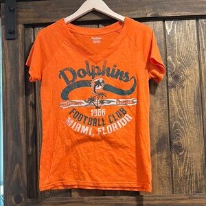 Reebok Orange Dolphins T-Shirt